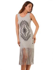 Rochie "Aztec Fest" Grey