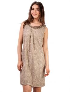 Rochie "Sequin Stage" Beige