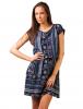 Rochie casual "out in the street" navy&red