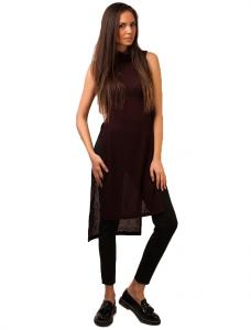 Bluza Lunga "There Was A Time" Burgundy