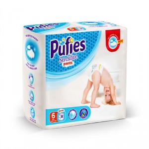 PUFIES SCUTEC PANTS SENSITIVE NR.6 EXTRA LARGE 15KG+, 38BUC