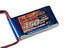 Acumulator LiPo Gens ace 7.4 V/ 450 mA/ 25C - Mufa JST