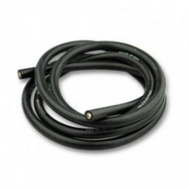 Cablu electric cu invelis siliconic pur, 10 Awg - 1m lungime, Negru