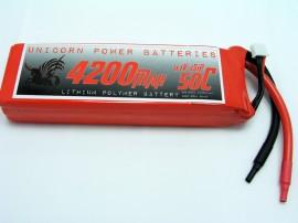 Acumulator Unicorn Power 4200mAh 11.1V 50C 3S1P Lipo