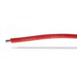 Cablu electric cu invelis siliconic pur 16 AWG, 1m , Rosu