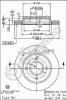 Disc frana fata ventilat Mazda 121 fabricata in perioada 03.1996 - 04.2003 Brembo