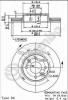 Disc frana fata ventilat dacia logan mcv