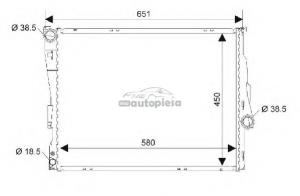 Radiator racire apa BMW Seria 1 E87 116i (11.03-09.12) ITN