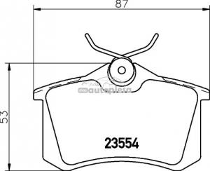 Set placute frana spate Audi A4 (B7) fabricat in perioada 04.2002 - 03.2009 Textar