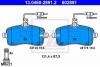 Set placute frana fata peugeot 407 fabricat incepand cu 05.2004 ate