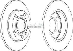 Disc frana spate plin VW Passat (3B3, 3B6) fabricat in perioada 11.2000 - 05.2005 FERODO