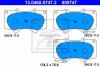 Set placute frana fata toyota land cruiser fabricata incepand cu