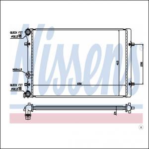 Radiator racire apa VW Golf 4 IV 1J1 1.4 16v NISSENS