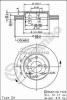 Disc frana fata ventilat chevrolet kalos fabricat incepand cu 03.2005