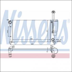 Radiator racire apa Fiat Panda 1.1 NISSENS