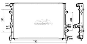 Radiator racire apa VW Golf Plus 1.2 TSI (11.09 ->) ITN