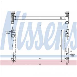 Radiator racire apa Fiat Bravo 2 II 1.4 NISSENS