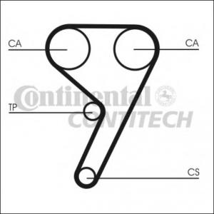 Kit distributie Ford Mondeo 4 IV 1.6 Ti CONTITECH