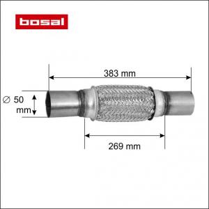 Racord tub flexibil toba esapament 50 x 383 mm BOSAL