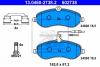 Set placute frana fata peugeot expert fabricat incepand cu 01.2007 ate