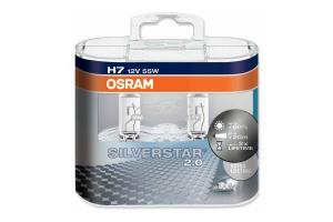 Set 2 becuri Osram H7 Silverstar 2.0 12V 55W