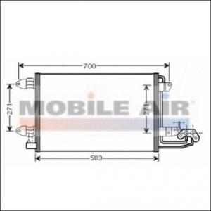 Radiator aer conditionat climatizare Seat Toledo 3 III 5P2 VAN WEZEL