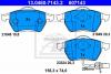 Set placute frana fata vw sharan (7m8,