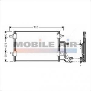 Radiator aer conditionat climatizare Audi A4 B5 VAN WEZEL