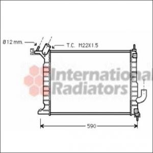 Radiator racire apa Opel Vectra B 36 2.0 DTI 16V VAN WEZEL