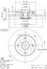 Disc frana spate cu rulment peugeot 307 fabricat incepand cu 08.2000