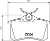 Set placute frana spate vw polo (9n) fabricat in perioada 10.2001 -