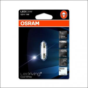 Bec Osram LEDdrive C5W 1W 6000K (alb rece)