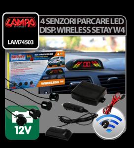 Senzori parcare cu display wireless SETAY W4 12V - SPDW925