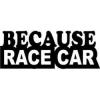 Stickere auto because race car