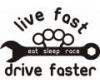 Stickere auto live fast - drive faster