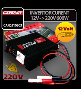 Invertor curent de la 12V la 220V 600W Carpoint - IC839