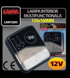 LAMPA INTERIOR MULTIFUNCTIONALA 12V 135x160MM - LIM1072