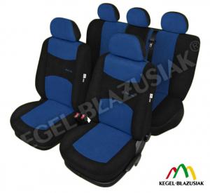 Set huse scaune auto SportLine Albastru pentru Vw Golf 2, Golf 3 Golf 4, Golf 5, Golf Plus - SHSA2037