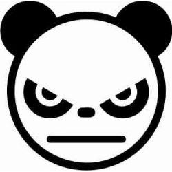 Stickere auto JDM angry face