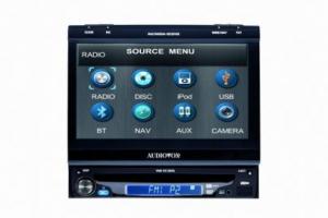 DVD player auto Audiovox VME 9315BTA 1 DIN cu display touchscreen de 7 inch rabatabil (motorizat) - DPA16676