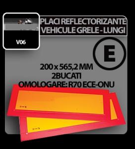 Placi reflectorizante veh. grele - lungi (contur) 2buc - PRVG1044