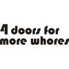 Stickere auto Four doors for more whores v2