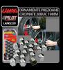 Ornamente prezoane cromate 20 buc -