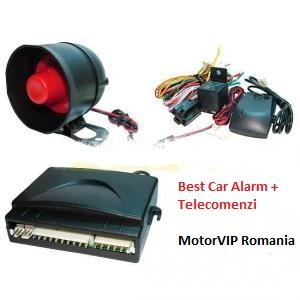 Alarma Auto cu telecomanda - compatibila cu orice auto - model motorvip - AAC50235