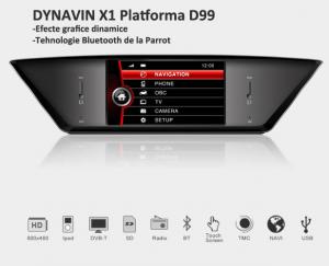 Navigatie Bmw X1 Dynavin DVN-X1 Navigatie Dvd Auto Gps Bluetooth - NBX66503