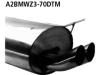 Toba sport, evacuare finala din otel inoxidabil BMW E36 316I COMPACT 1.9L FKBA001022 - TSE58711