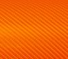 Rola folie carbon 3D portocaliu latime 1.27mx30m - RFC76305