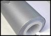 Rola folie carbon 3D argintie latime 1.27mx30m - RFC76309