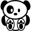 Stickere auto panda ochios