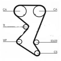 Kit Distributie FORD FOCUS 2 1.6 16V - CONTITECH GERMANIA - CT881K3